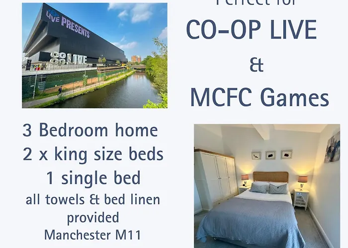 Ao & Etihad Stadium 6 Guest Stay- 3 Bedroom Central House With Parking & Wi Fi