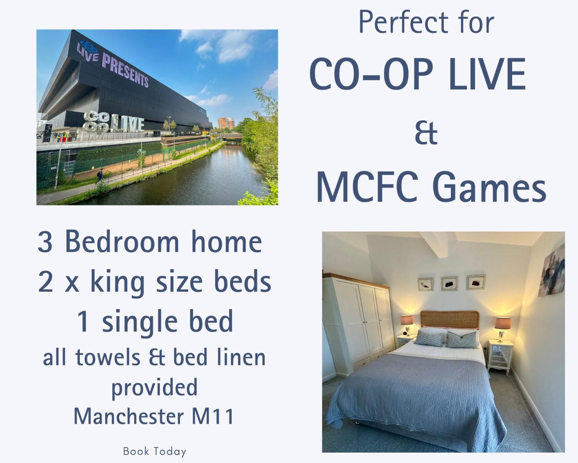 Holiday home Ao & Etihad Stadium 6 Guest Stay- 3 Bedroom Central House With Parking & Wi Fi Manchester
